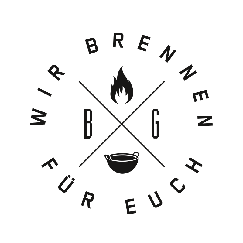 BRANDGUT-Wappen "Wir brennen für euch"